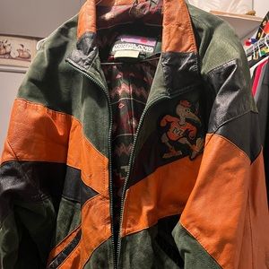 1994 University of Miami Leather jacket size L, great condition.